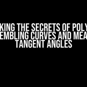 Unlocking the Secrets of Polylines: Disassembling Curves and Measuring Tangent Angles